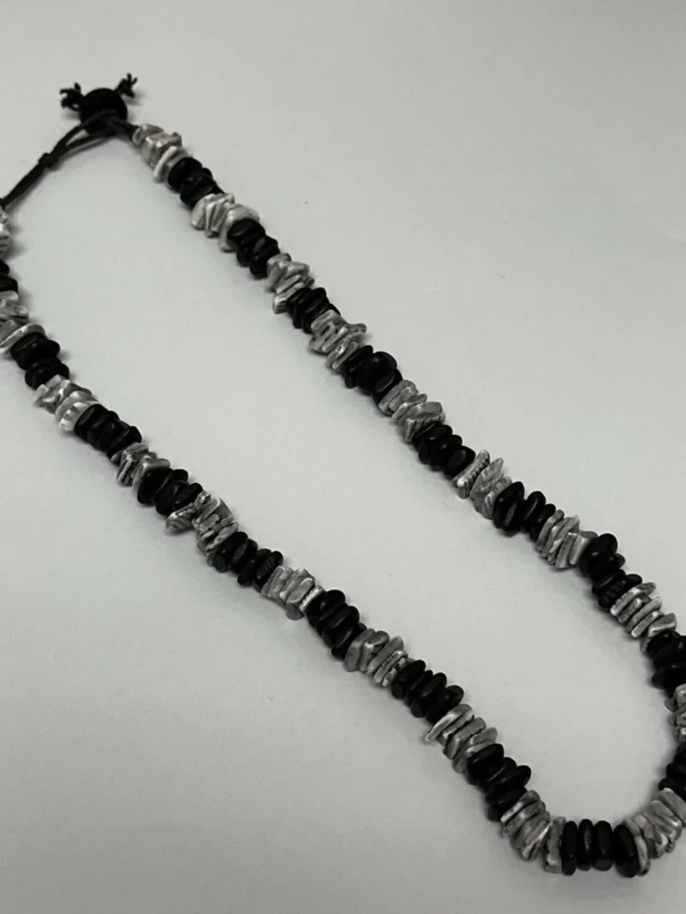 3/$30 Puka Shell Necklace Men Black Grey Chip Beads Y2K  Surfer Beach  20